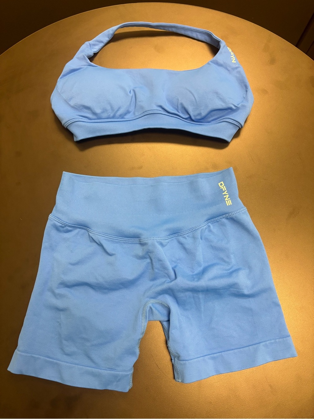 DKNY Light Blue Women's Bike Shorts